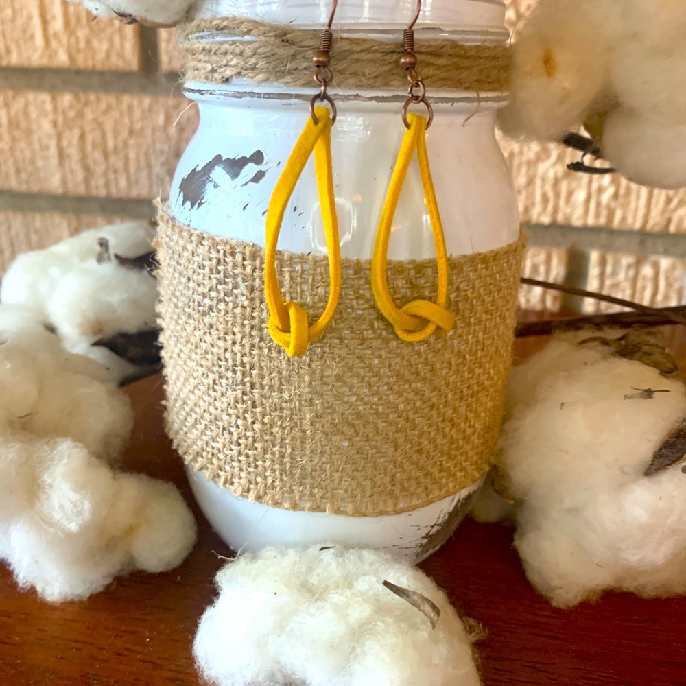 Leather Knotted Earrings